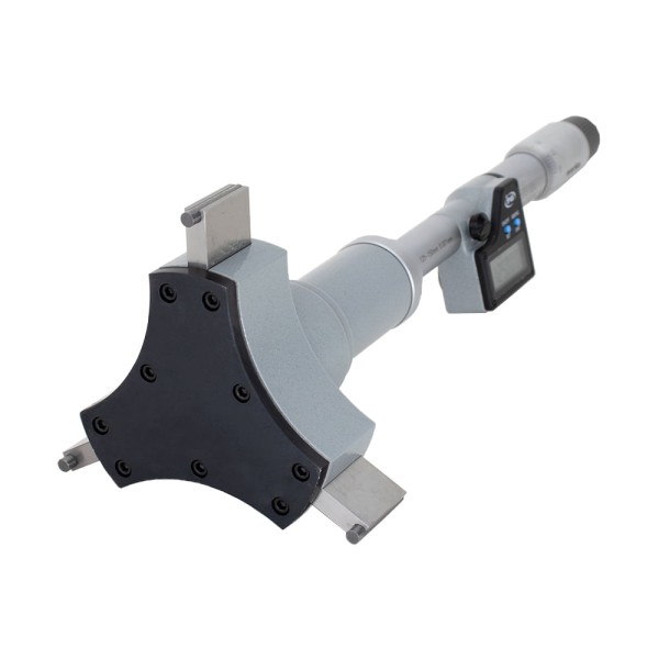 Encontraproduto.com.br - Micrômetro interno de 3 pontas digital 125-150mm/5-6’’ IP65 haste de extensão 150mm Werka 217-3227