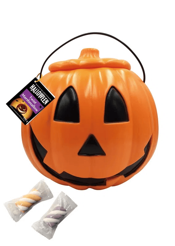 Balde Abóbora Halloween 650g
