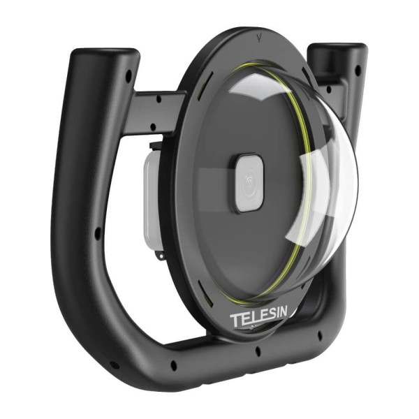 Encontraproduto.com.br - Dome para GoPro Hero 12 / 11 / 10 / 9 Black com Suporte Manual - Telesin