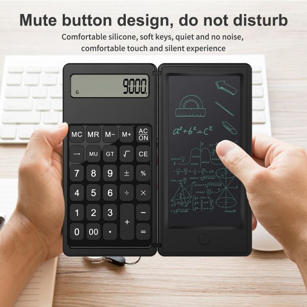 Encontraproduto.com.br - Calculadora Dobrável e Tablet de Escrita LCD de 6 Polegadas