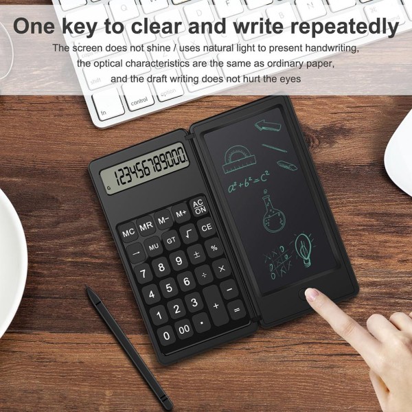 Encontraproduto.com.br - Calculadora Dobrável e Tablet de Escrita LCD de 6 Polegadas