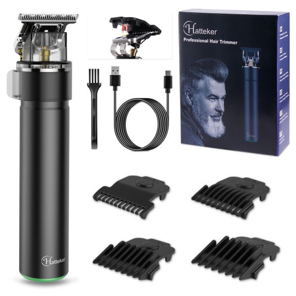 Encontraproduto.com.br - Máquina de Cortar Cabelo Hatteker para Homens com Lâmina T