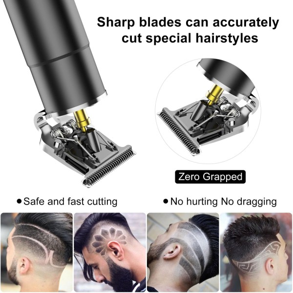 Encontraproduto.com.br - Máquina de Cortar Cabelo Hatteker para Homens com Lâmina T