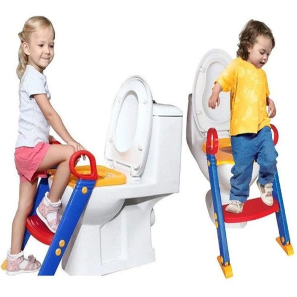 Encontraproduto.com.br - TRONINHO ASSENTO INFANTIL REDUTOR ESCADA VASO SANITARIO BEBE COM ALÇA DESFRALDE