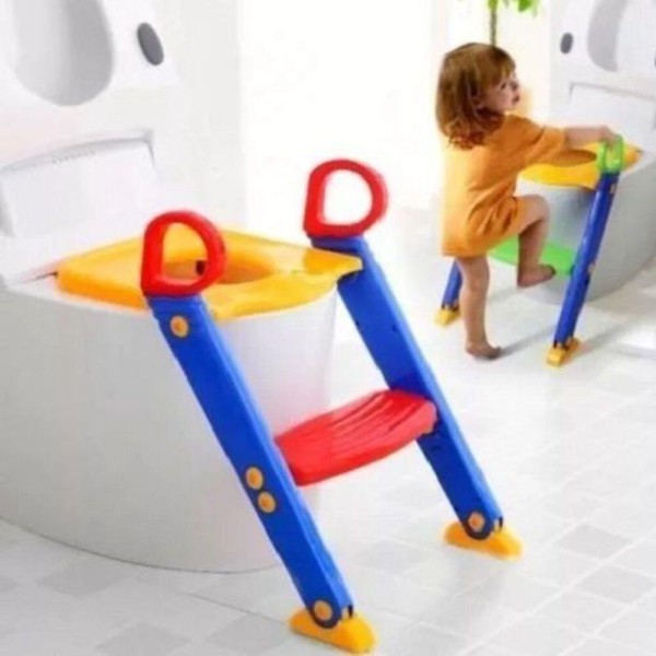 Encontraproduto.com.br - TRONINHO ASSENTO INFANTIL REDUTOR ESCADA VASO SANITARIO BEBE COM ALÇA DESFRALDE