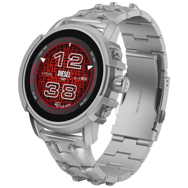 Encontraproduto.com.br - Smartwatch com Alexa Embutida, Frequência cardíaca, GPS e Mais, Diesel Griffed Gen 6, Prata