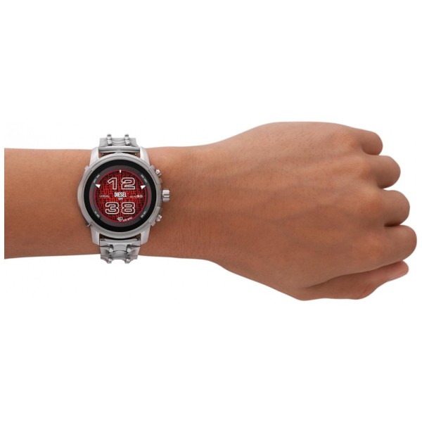 Encontraproduto.com.br - Smartwatch com Alexa Embutida, Frequência cardíaca, GPS e Mais, Diesel Griffed Gen 6, Prata