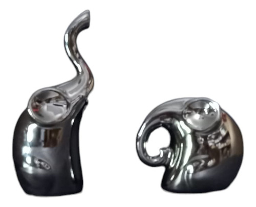 Encontraproduto.com.br - Elefante Decorativo 2 Peças em Cerâmica Taimes