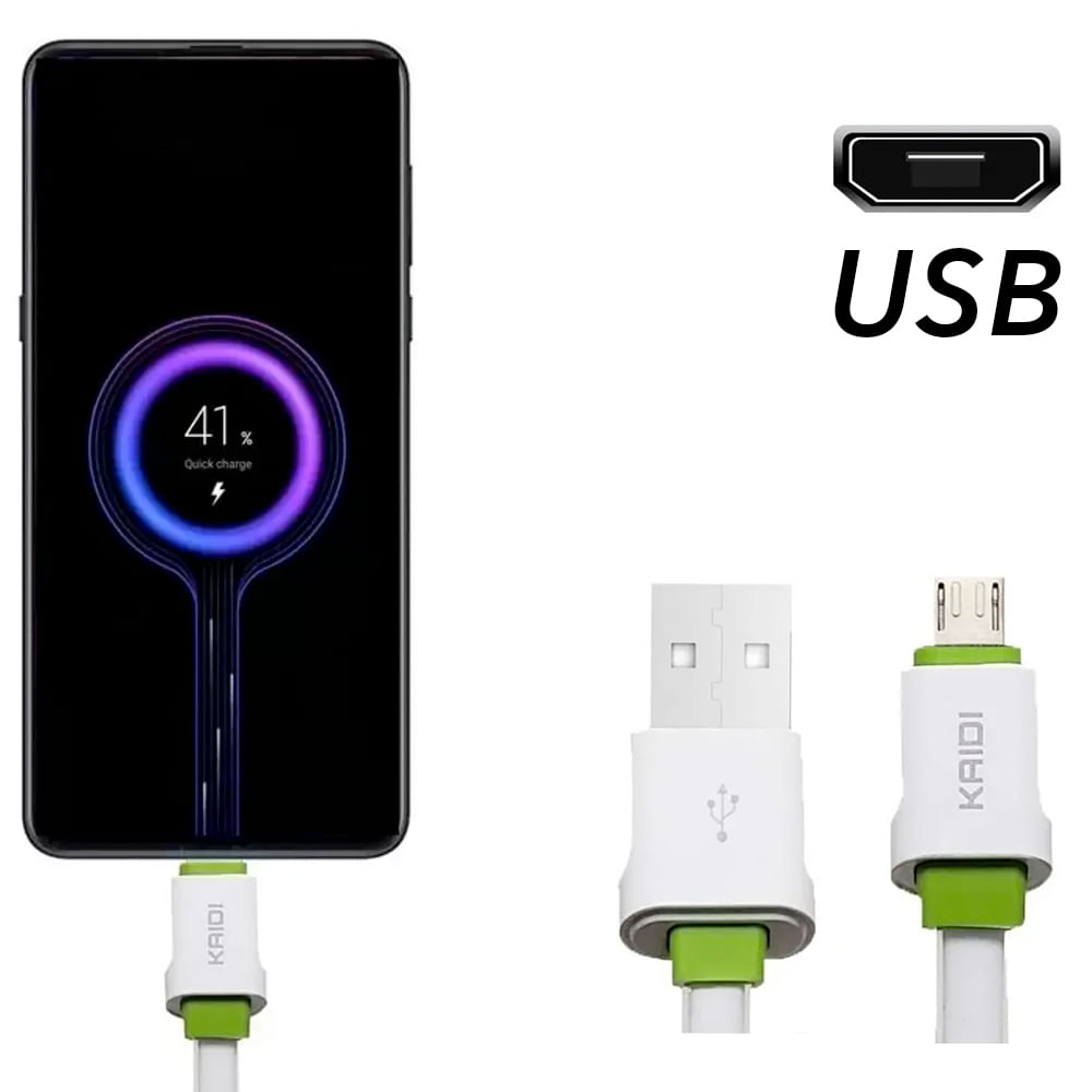 Encontraproduto.com.br - Cabo Kaidi Dados Carregamento Rápido Celular Para Micro 1m