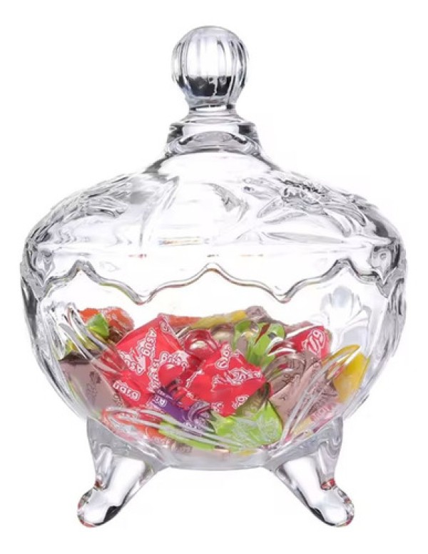 Bomboniere De Vidro 850ml Huvi