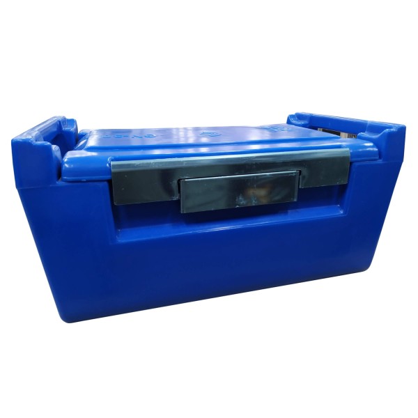 Encontraproduto.com.br - Caixa Térmica Hot Box Horizontal 30 Litros Azul Eco Sinal