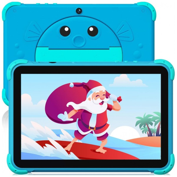 Encontraproduto.com.br - Tablet Infantil 10 Android com Controle de Pais, WiFi e Câmera Dupla, 32 GB, YINOCHE, Azul