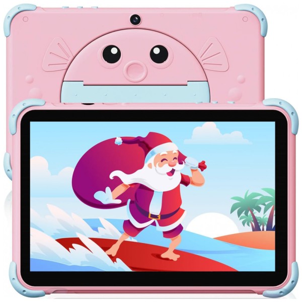 Encontraproduto.com.br - Tablet Infantil 10 Android com Controle de Pais, WiFi e Câmera Dupla, 32 GB, YINOCHE, Rosa
