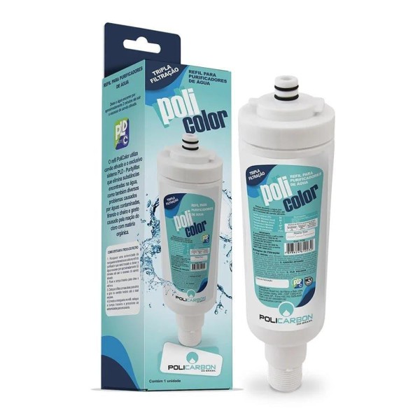Encontraproduto.com.br - Kit 4 Filtro Refil Purificador De Agua Colormaq