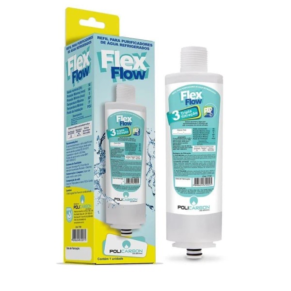 Encontraproduto.com.br - Kit 4 Filtro Refil Purificador Água Libell Acqua Flex Press