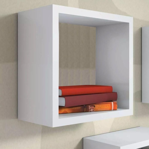 Encontraproduto.com.br - Nicho Decorativo 40x40x15 Cm Em Mdf branco [f031]