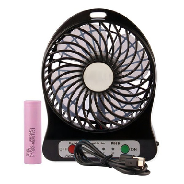 Encontraproduto.com.br - Mini-Ventilador de Mesa Preto