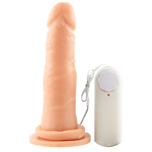 Encontraproduto.com.br - Prótese com Vibro e Ventosa 16x3,4cm