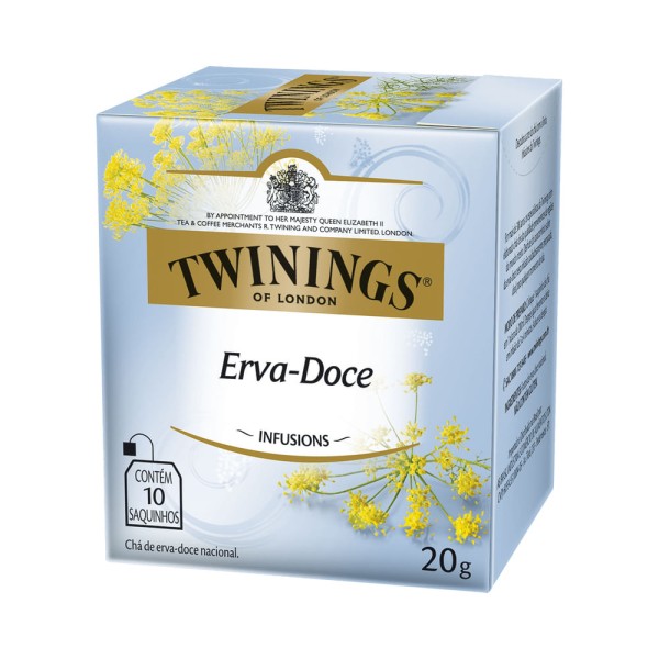 Caixa de Chá Erva Doce 10 Sachês - Twinings