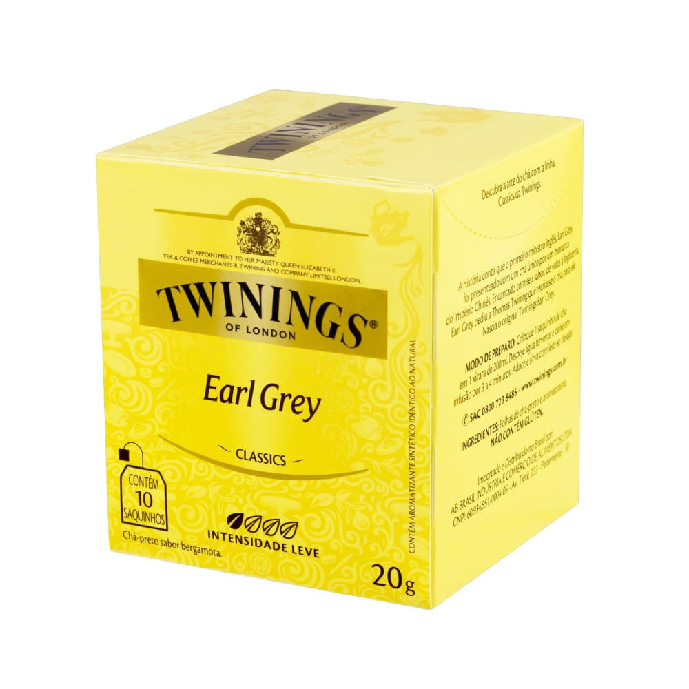 Encontraproduto.com.br - Chá Preto TWININGS Earl Grey 20g