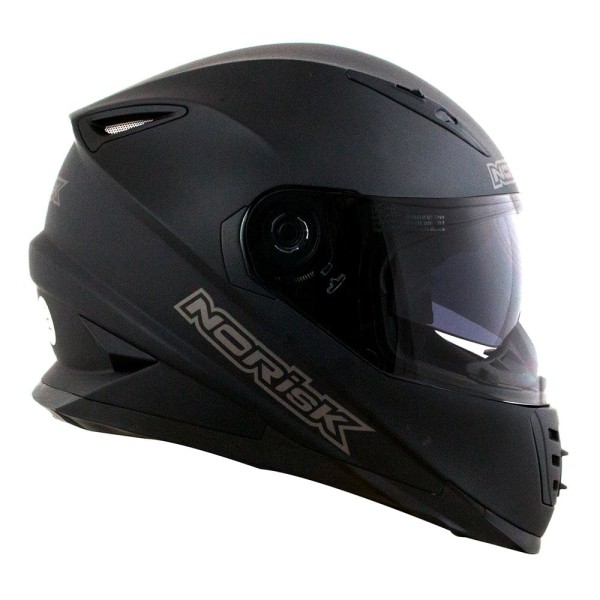 CAPACETE NORISK SOUL MONOCOLOR PRETO FOSCO