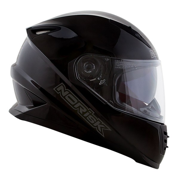 CAPACETE NORISK SOUL MONOCOLOR PRETO