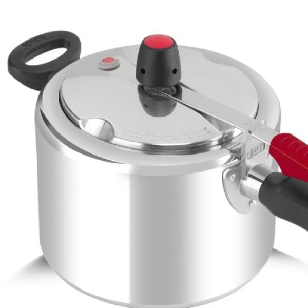 Encontraproduto.com.br - Panela de Pressão 4,5L Clock Original Fechamento Interno Polida