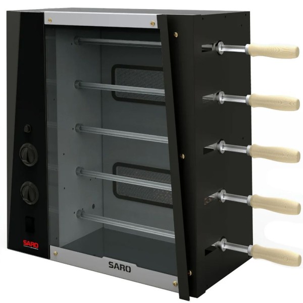 Encontraproduto.com.br - Churrasqueira Rotativa Elétrica 127v Saro De 5 Espetos Com Acendedor Automático