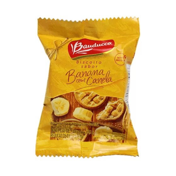 Biscoito Bauducco Amanteigado Banana e Canela 13,1g