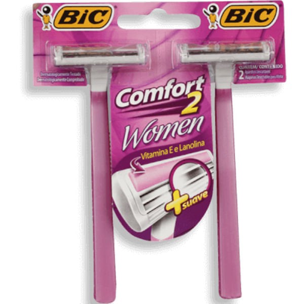 Kit Aparelho Barbear Bic Comfort Women 02Un - Bic