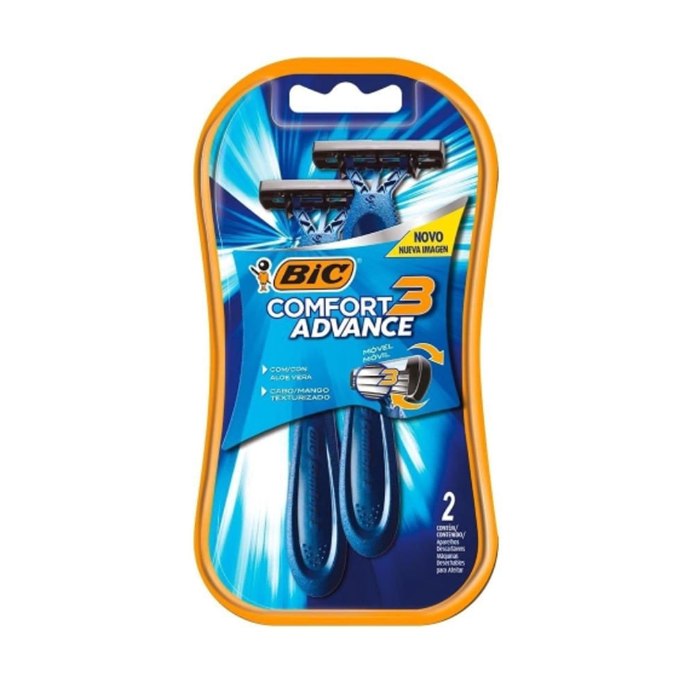 Aparelho De Barbear Bic Comfort 3 Pele Normal 2 Unidades