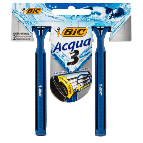Encontraproduto.com.br - Aparelho de Barbear Bic Acqua 3 2 Unidades