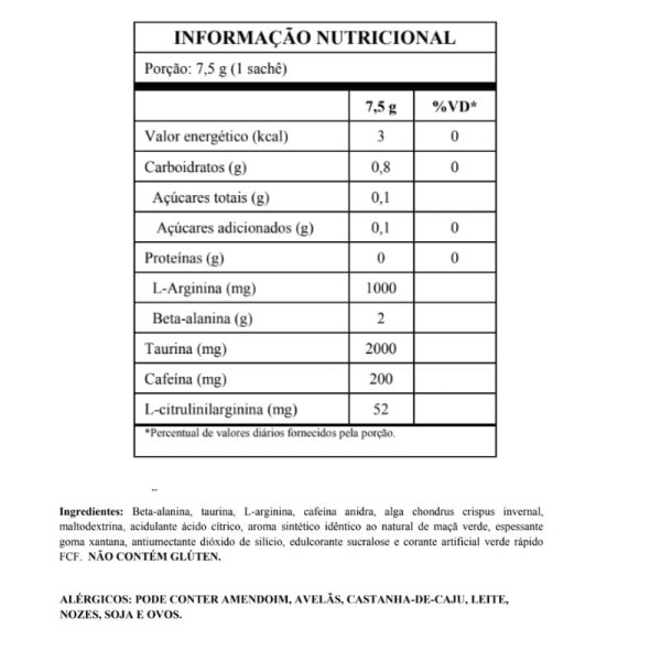 Encontraproduto.com.br - Exquenta Stay Natty Pré-treino Green Apple Mais Mu Performance 7,5g