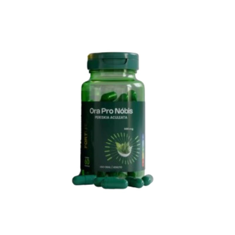 Encontraproduto.com.br - Suplemento Alimentar Ora Pro Nóbis Fortlife 500mg - 60 Cápsulas