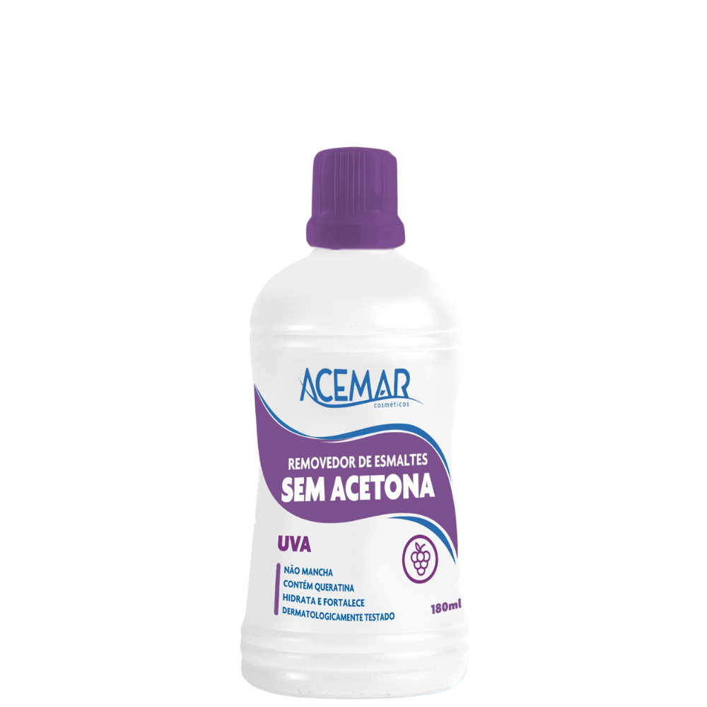 Encontraproduto.com.br - Removedor de Esmaltes Sem Acetona Acemar Uva 180ml