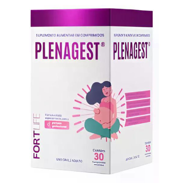 Encontraproduto.com.br - Fortlife Plenagest - 1000mg - 30 Cápsulas