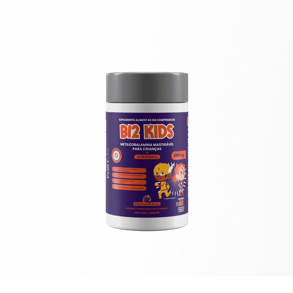Encontraproduto.com.br - Vitamina B12 Kids 280 mg - 60 Comprimidos Mastigáveis - FortLife