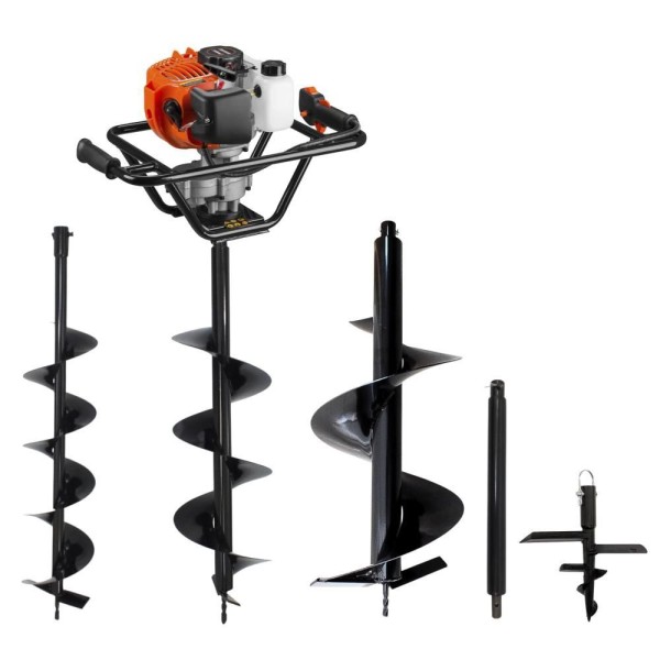 Encontraproduto.com.br - Perfurador De Solo Trado Tekna C-4 Brocas + Extensão De 50cm