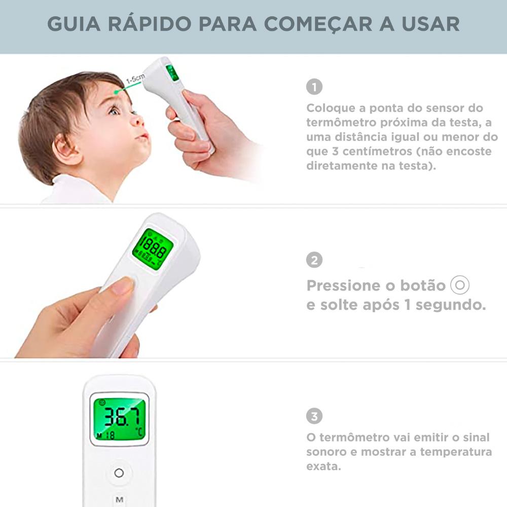 Encontraproduto.com.br - Termômetro de testa E127  Bioland