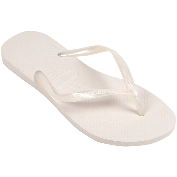 Chinelo Slim Estampado Branco - HAVAIANAS