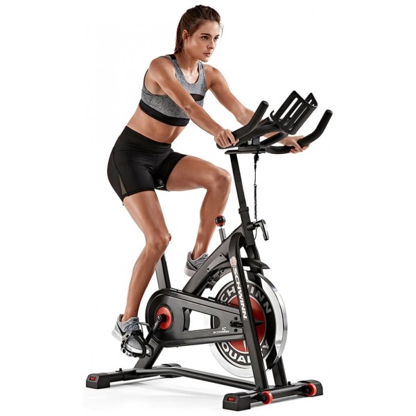 Bicicleta Ergométrica com Assento Ajustável e Suporte para Garrafa, SCHWINN FITNESS 100718, Preto