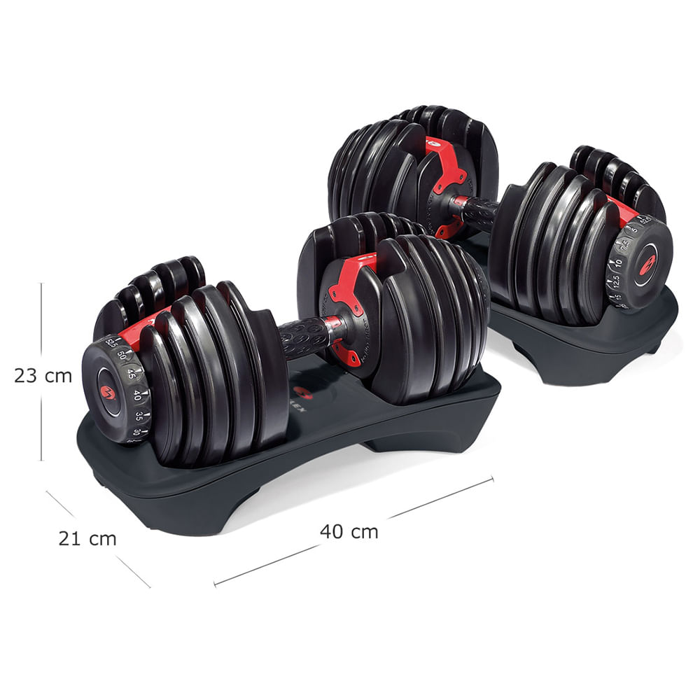 Encontraproduto.com.br - Halter Regulável Bowflex SelectTech 552 2kg a 23,5 kg UNID