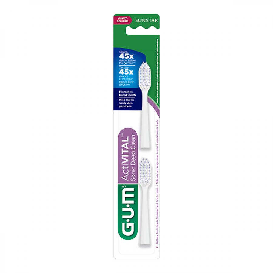 Encontraproduto.com.br - Refil Escova Dental Sonic Deep Clean GUM 2 Unidades