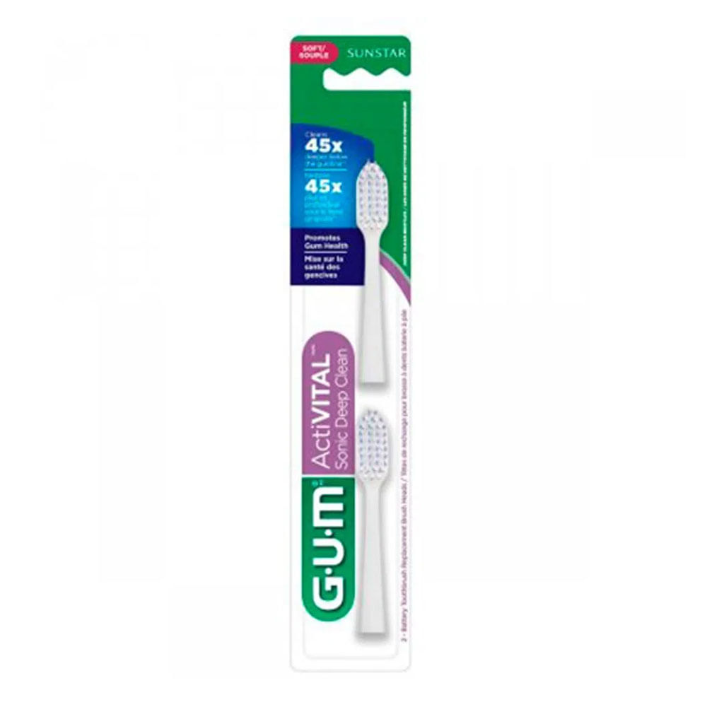 Encontraproduto.com.br - Refil Escova Dental Sonic Deep Clean GUM 2 Unidades