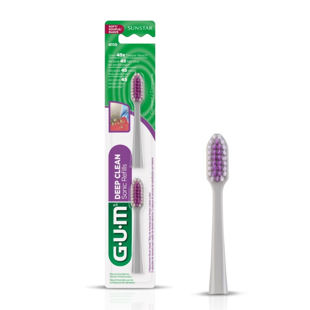 Encontraproduto.com.br - Refil Escova Dental Sonic Deep Clean GUM 2 Unidades