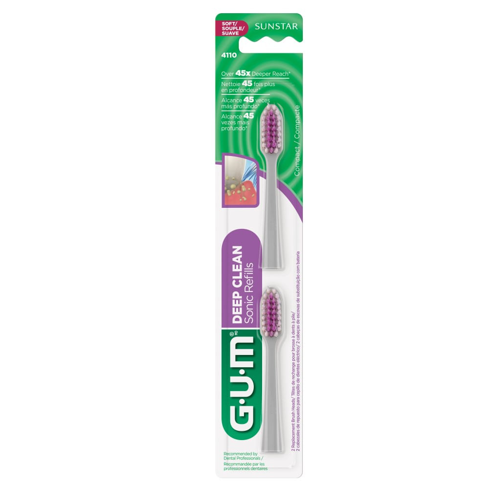 Encontraproduto.com.br - Refil Escova Dental Sonic Deep Clean GUM 2 Unidades