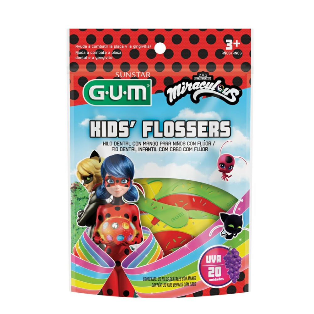 Encontraproduto.com.br - Fio Dental Gum Miraculous Com 20 Uva Com Fluor