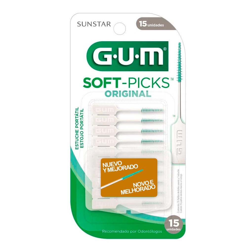 Encontraproduto.com.br - Escova Interdental Soft Picks GUM 15 Unidades
