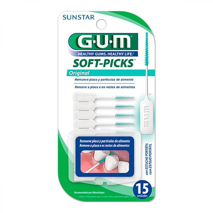 Encontraproduto.com.br - Escova Interdental Soft Picks GUM 15 Unidades