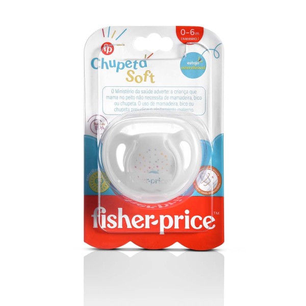 Encontraproduto.com.br - Chupeta First Moments Soft Tam. 1 com Case Esterilizador Fisher Price - BB1031X [Reembalado]